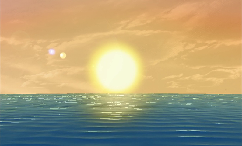 From The Barbie Diaries, this sunset actually has a nice aesthetic despite the movie animation being fairly bad, even for the time
